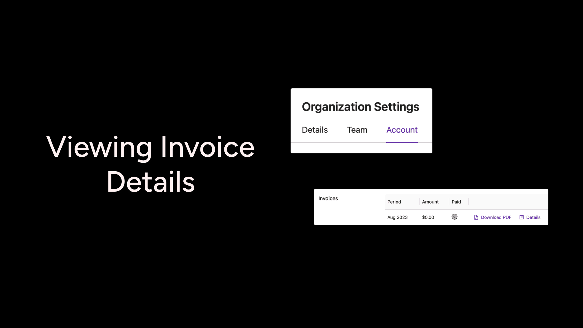 View Invoice Details
